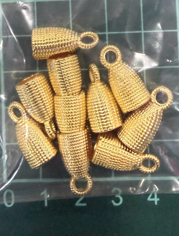Jewel End Cap Gold